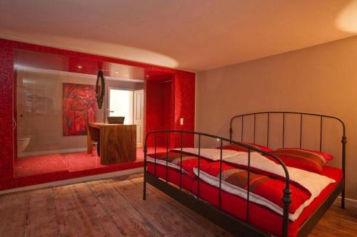 Postel nebo postele na pokoji v ubytování Hotel Löwen