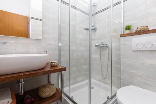 A bathroom at Apartman Meira br 2