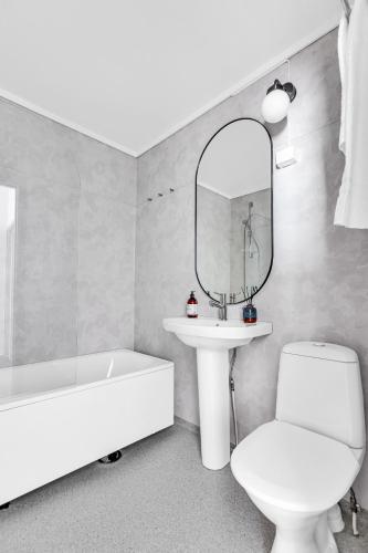 Ванная комната в Lille Hotell