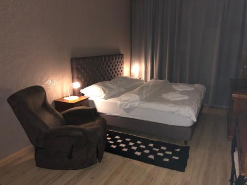 Ένα ή περισσότερα κρεβάτια σε δωμάτιο στο ApartmanTatryView