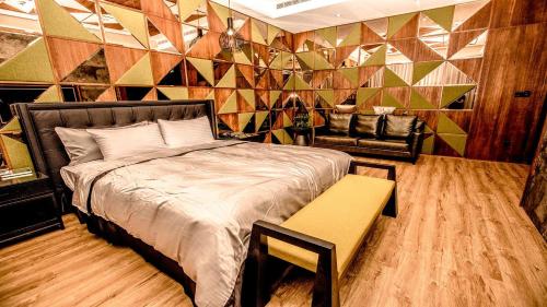 Ένα ή περισσότερα κρεβάτια σε δωμάτιο στο Kumotsuki Motel