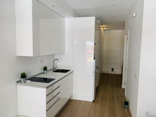 Virtuvė arba virtuvėlė apgyvendinimo įstaigoje Moncloa-Arguelles nuevos pisos