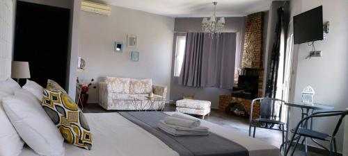 Posezení v ubytování Private Place Nafplio Exostis