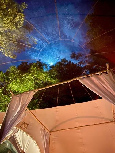 a view of the sky from behind a tent at Rock and Sea Resort in Watamu