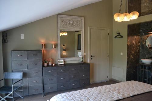 Salle de bains dans l'établissement Maison du chien vert