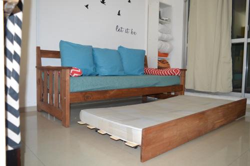 เตียงในห้องที่ Palermo SOHO