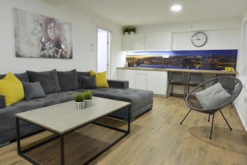 A seating area at St.Sava apartment