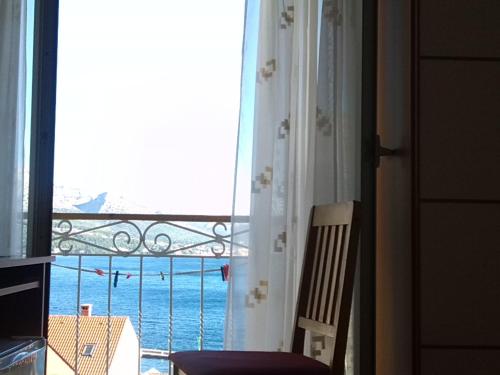 Vue générale sur la mer ou vue sur la mer prise depuis la maison d'hôtes