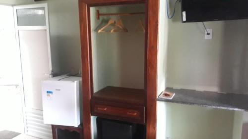 Dapur atau dapur kecil di Pousada Aruanã