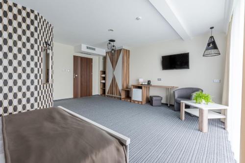TV a/nebo společenská místnost v ubytování Jeleń Resort&Spa