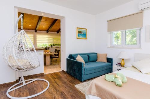 Χώρος καθιστικού στο Camelia Luxury Apartments