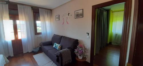 Ruang duduk di Casa Rural Asitxo