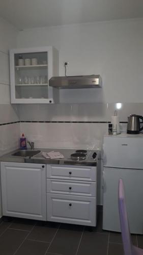 Dapur atau dapur kecil di Apartmani Skalinada