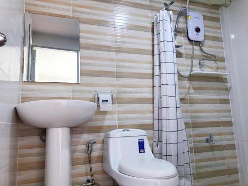 Koupelna v ubytování Punyin Hotel Inthanon -ปั้นหยิ่น โฮเทล