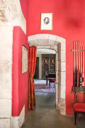 Posezení v ubytování Château d'Agel gite
