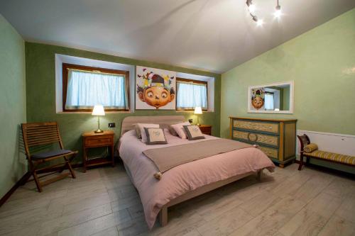 Ένα ή περισσότερα κρεβάτια σε δωμάτιο στο Podere Casanova & Wine Experience - Montepulciano