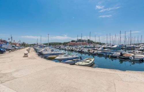a bunch of boats docked in a harbor at Villa Romana in Vrsar