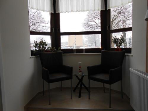 Un lugar para sentarse en Hotel Weisse Elster