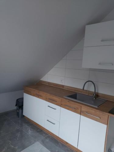 Dapur atau dapur kecil di PENSJONAT MAZURY