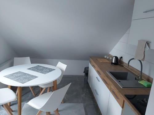 Dapur atau dapur kecil di PENSJONAT MAZURY