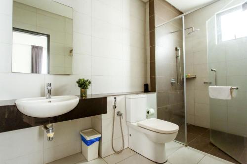 Koupelna v ubytování Da Men Sunway Subang By ODY Suites