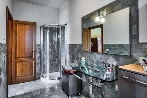 Koupelna v ubytování B&B Vallecupa