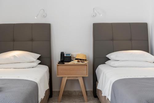 Ένα ή περισσότερα κρεβάτια σε δωμάτιο στο Galinos Hotel for adults only