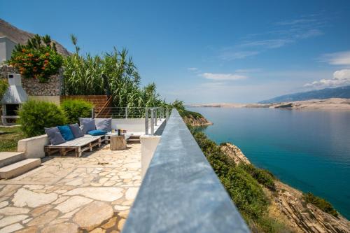 A White Cliffside Studio