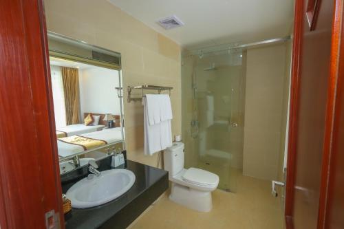 Koupelna v ubytování Anise hotel