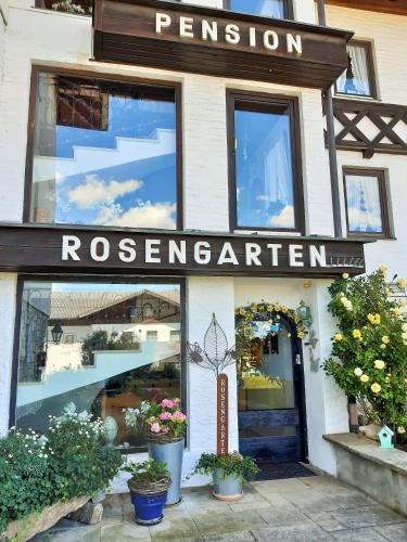 a store with a sign that reads passion replacement at Hotel/Pension Rosengarten in Franking