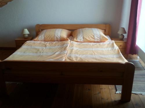 Krevet ili kreveti u jedinici u okviru objekta Ferienhof am Nationalpark