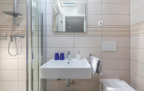 Koupelna v ubytování Apartment Vilma Funtana