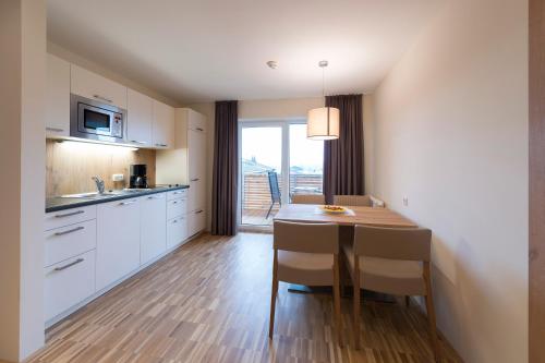 Dapur atau dapur kecil di Appartementhotel Sonnenhof