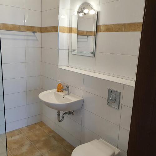 Ένα μπάνιο στο Apartments Oberschlesien