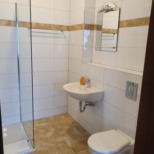 Ένα μπάνιο στο Apartments Oberschlesien