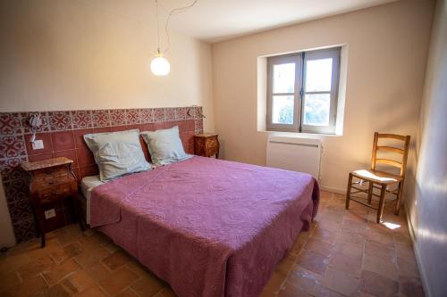 Letto o letti in una camera di Domaine Les Perpetus