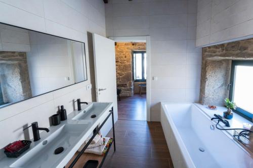 Koupelna v ubytování Casa Xiana