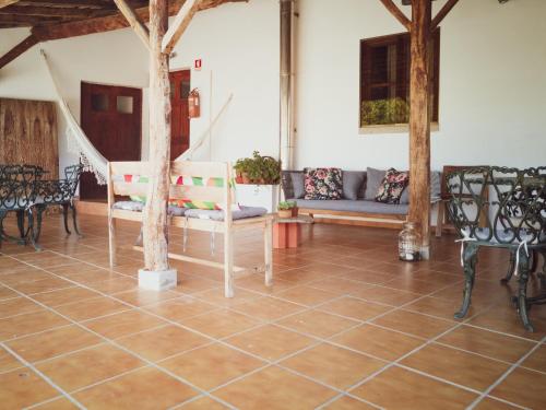 Posezení v ubytování Casa de Pimenteis