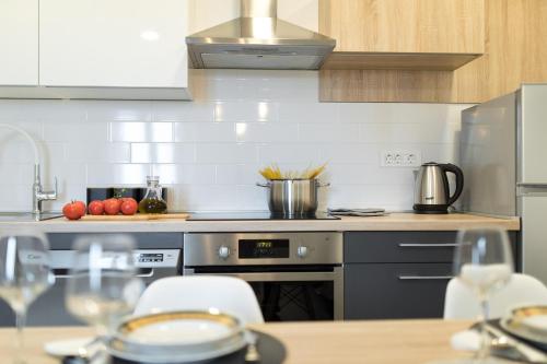 Dapur atau dapur kecil di Žardin