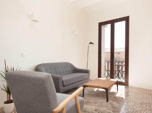 Zona de estar de Flat Vila Olimpica Pere IV/Apartment