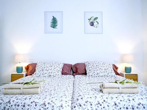 Postel nebo postele na pokoji v ubytování Apartamento PILARE, a las puertas del Pirineo Navarro