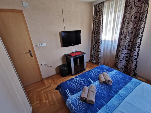 Postel nebo postele na pokoji v ubytování House Petar Apartment