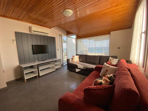 Ruang duduk di Seaside Apart Hotel