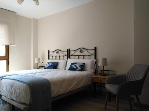 Postel nebo postele na pokoji v ubytování Apartamento El Manin