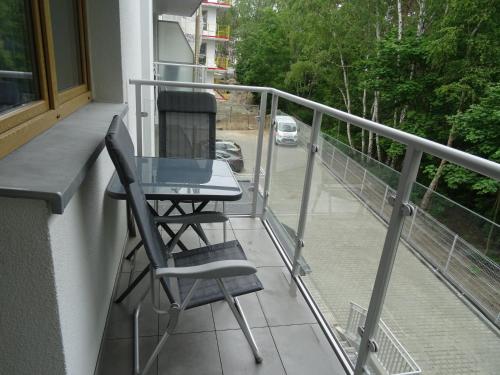 Μπαλκόνι ή βεράντα στο Porta Mare Apartamenty Słoneczne Tarasy