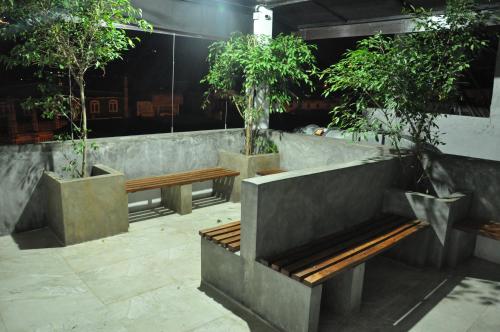 Ruang duduk di Cafe Aroma Inn