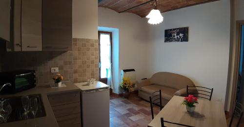 Nhà bếp/bếp nhỏ tại Appartamenti di Luca&Sara