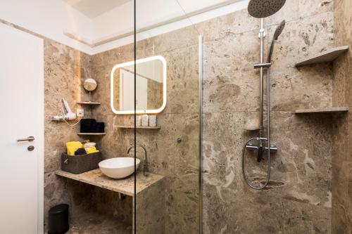 Koupelna v ubytování Apartment Apsyrtides