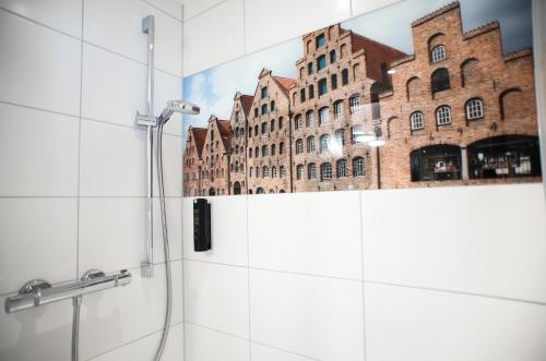 Koupelna v ubytování LIHO - einfach Lübeck