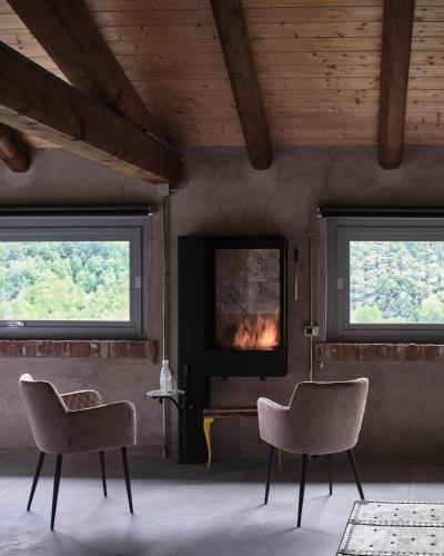Posezení v ubytování Cascina Facelli - Luxury Country House
